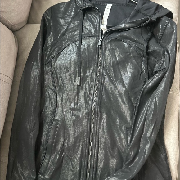 Lululemon Athletica Shimmering Black Bomber Jacket - Picture 2 of 3